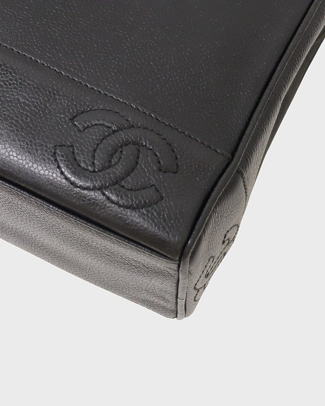 CHANEL トリプルココキャビアスキントートバッグ | Hedy