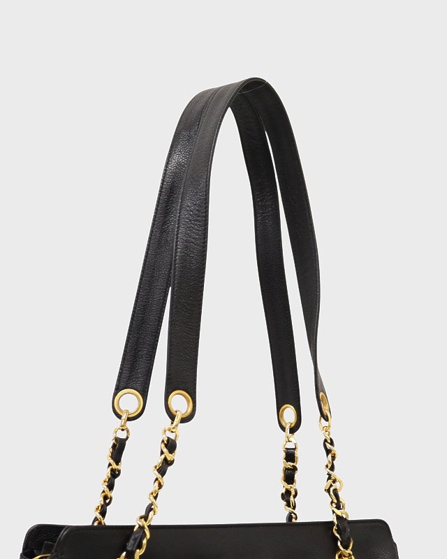 CHANEL トリプルココキャビアスキントートバッグ | Hedy
