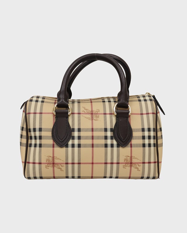 BURBERRY チェック柄ボストンバッグ | Hedy