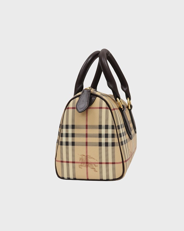 BURBERRY チェック柄ボストンバッグ | Hedy