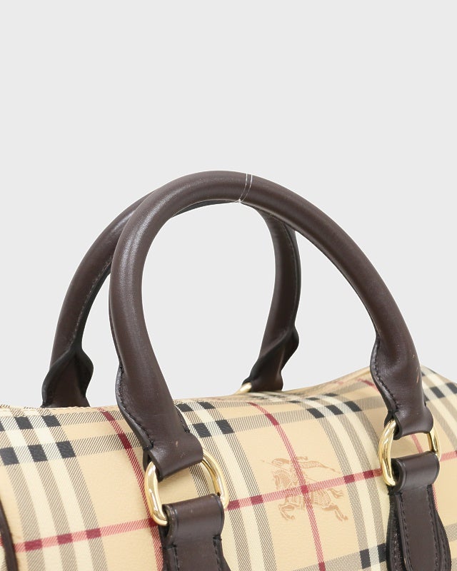 BURBERRY チェック柄ボストンバッグ | Hedy