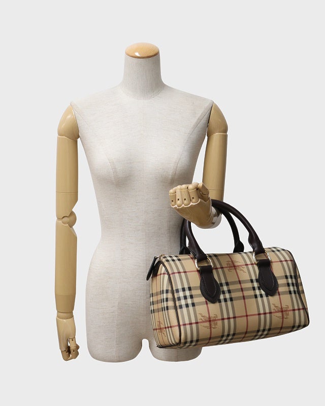 BURBERRY チェック柄ボストンバッグ | Hedy