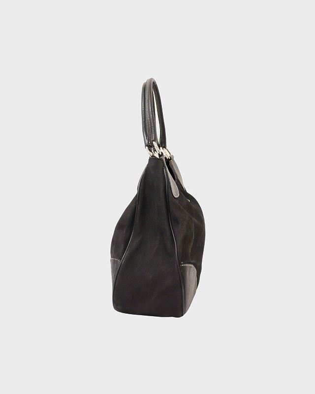 PRADA エンボスロゴ レザーショルダーバッグ プラダ PRADA ☆ロゴエンボスレザーショルダーバッグ- SACCA IN PELLE