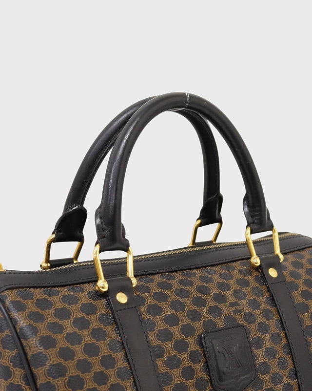 CELINE マカダム柄ブラゾン刻印ボストンバッグ | Hedy