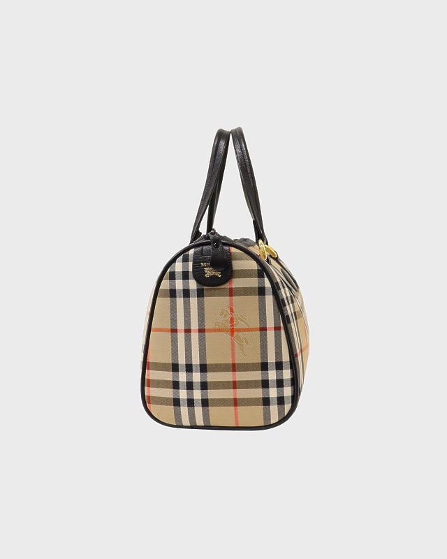 BURBERRY チェック柄ボストンバッグ | Hedy