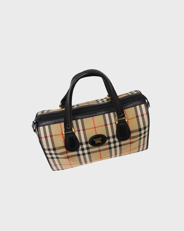 BURBERRY チェック柄ボストンバッグ | Hedy
