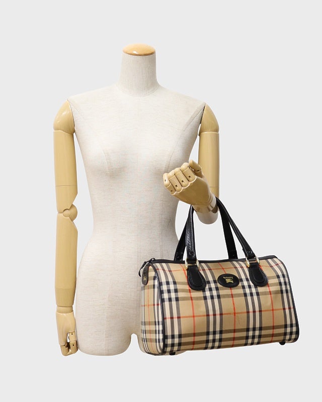 BURBERRY チェック柄ボストンバッグ | Hedy
