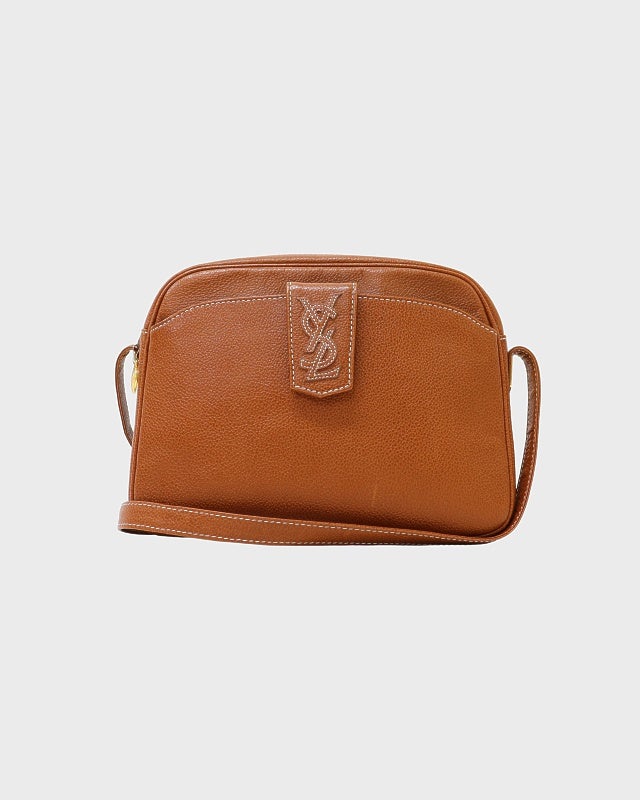 YSLロゴ　ショルダーバック YSL ロゴレザーショルダーバッグ | Hedy