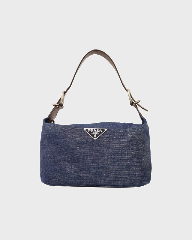 PRADA ボディバッグ 三角プレート ロゴ金具 キャンバス PRADA（プラダ） 極 美品 三角ロゴ プレート 金具 テスート ナイロン