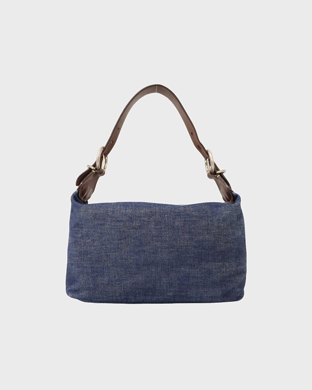 PRADA 三角ロゴ金具デニムワンショルダーバッグ | Hedy