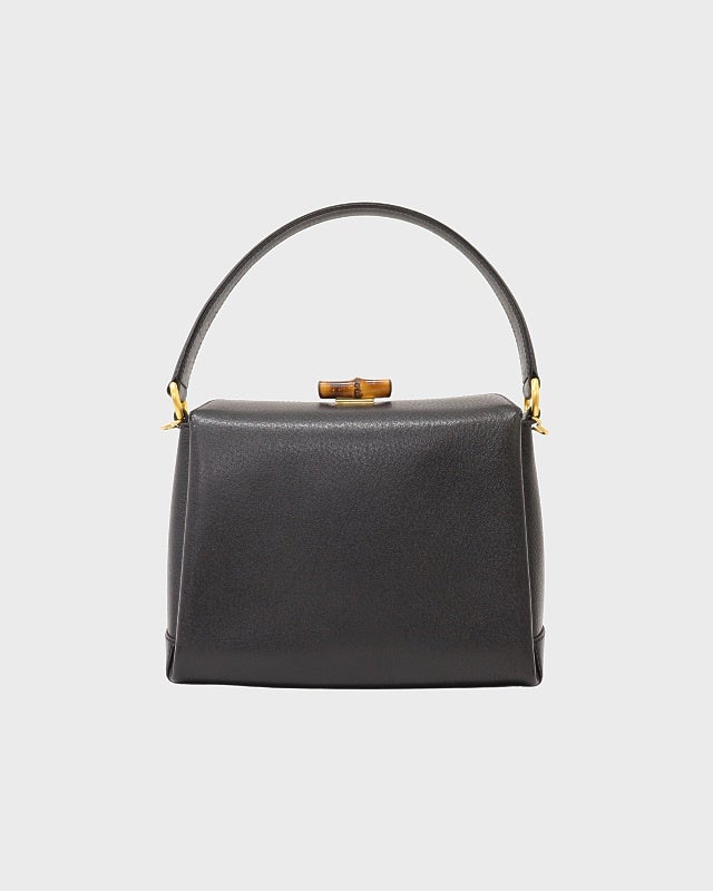 GUCCI バンブー ブラウンレザー 2 Way ビジネスバッグ GUCCI（グッチ） バンブー トートバッグ ショルダーバッグ 2WAY 339548