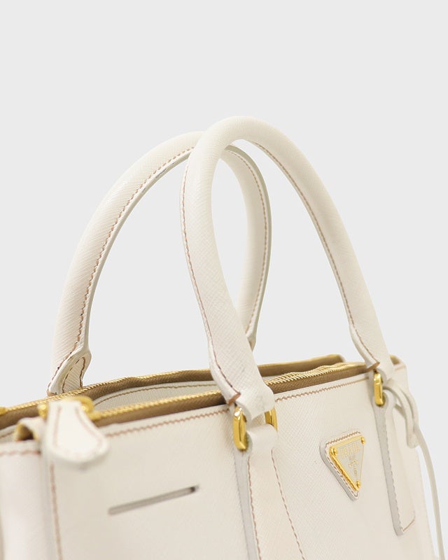 PRADA 三角ロゴサフィアーノレザーハンドバッグ | Hedy