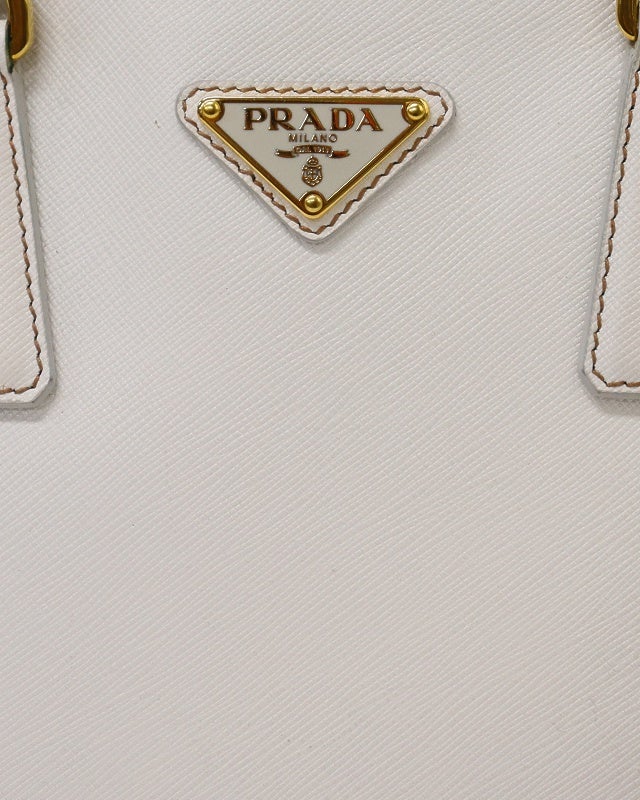 PRADA 三角ロゴサフィアーノレザーハンドバッグ | Hedy