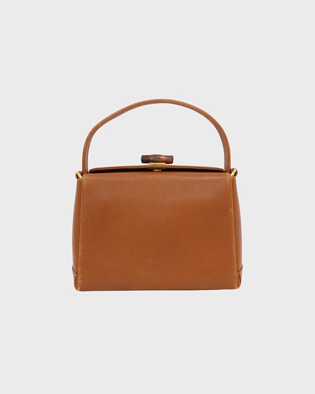 グッチ　バンブーレーザーバック　 GUCCI グッチ バンブー レザー ハンドバッグ ブラック トートバッグ