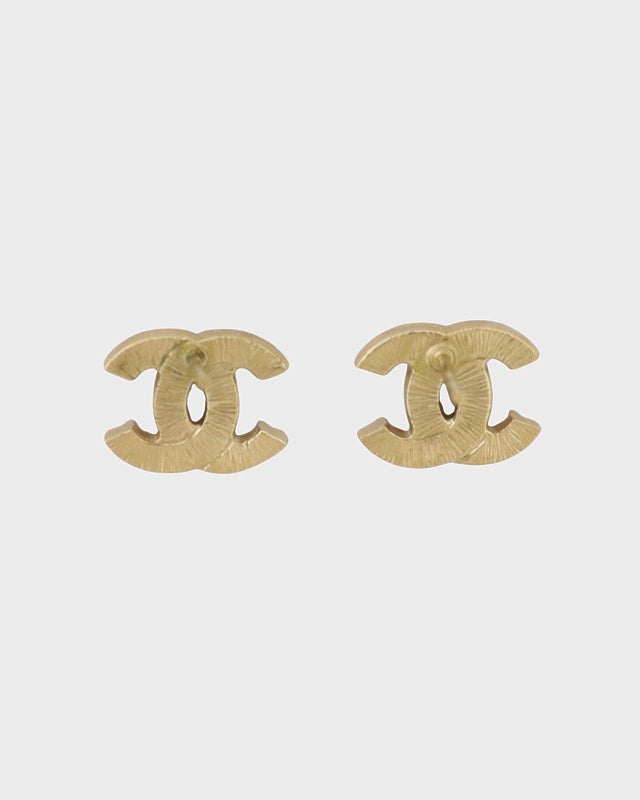 CHANEL ミニCOCOラインストーンピアス | Hedy
