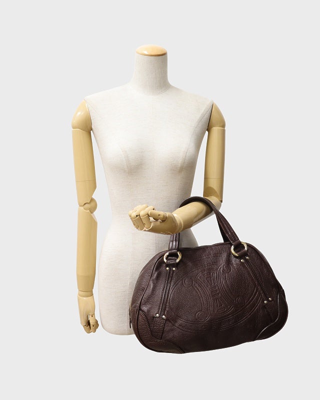 CELINE トリオンフレザーハンドバッグ | Hedy
