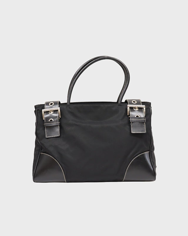 PRADA 黒 トートバッグ ブラック ミディアム レザー トートバッグ | PRADA - 日本