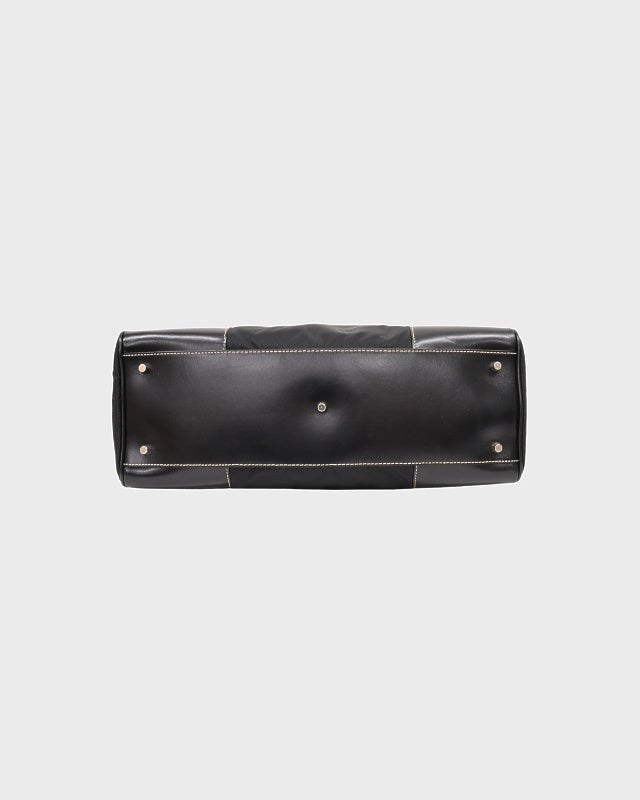 ⭐️最終お値下げしました⭐️PRADA⭐️ 黒 レザー ビジネストートバッグ　三角ロゴ PRADA 三角ロゴ金具ナイロンレザートートバッグ | Hedy