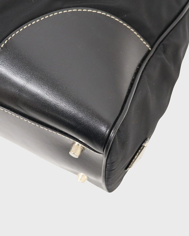 PRADA 三角ロゴ金具ナイロンレザートートバッグ | Hedy