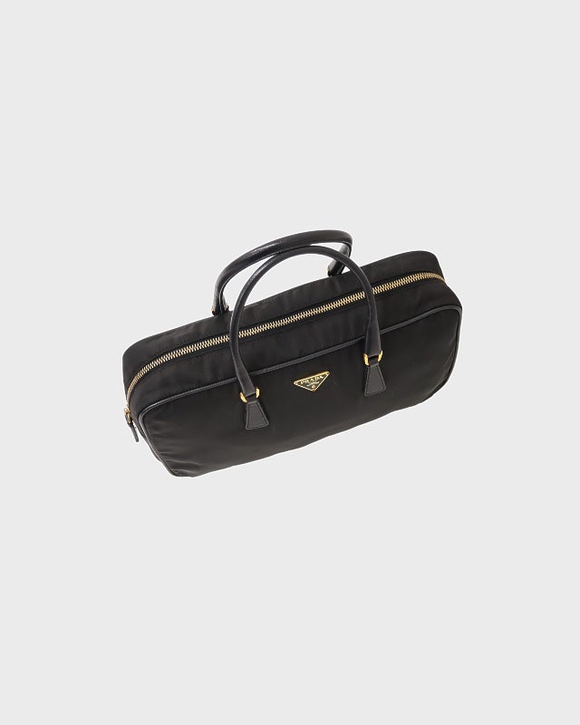 PRADA 三角ロゴ金具ナイロンハンドバッグ | Hedy