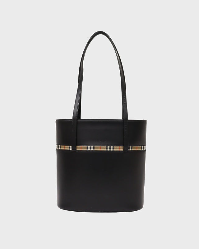 BURBERRY ボストンバッグ サフィアーノ Black □未使用品□BURBERRY バーバリー□メンズ□サフィアーノ レザー 本革