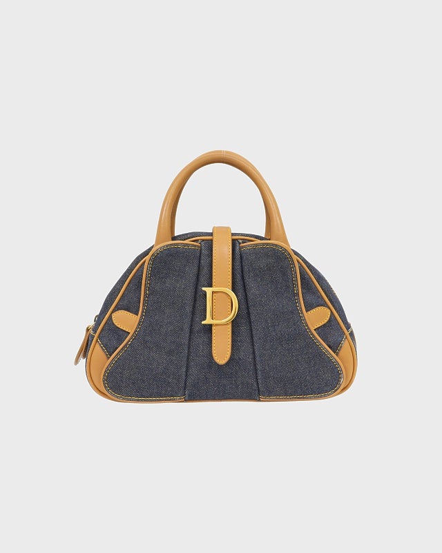 DIOR サドルダブルデニムハンドバッグ | Hedy