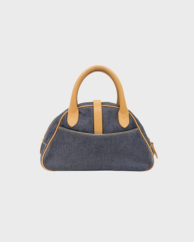 Christian Dior ディオール ダブルサドル ハンドバッグ デニム DIOR サドルダブルデニムハンドバッグ | Hedy