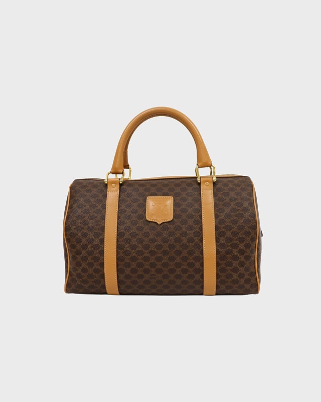極美品！！CELINE マカダムボストンバッグ　バンドバッグ CELINE（セリーヌ） 極 美品 ヴィンテージ マカダム ブラゾン