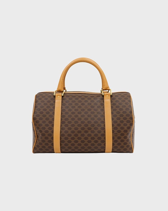 【良品】CELINE トリオンフ刻印　ボストンバッグ　EASTWEST　マカダム CELINE マカダム柄ブラゾン刻印ボストンバッグ | Hedy