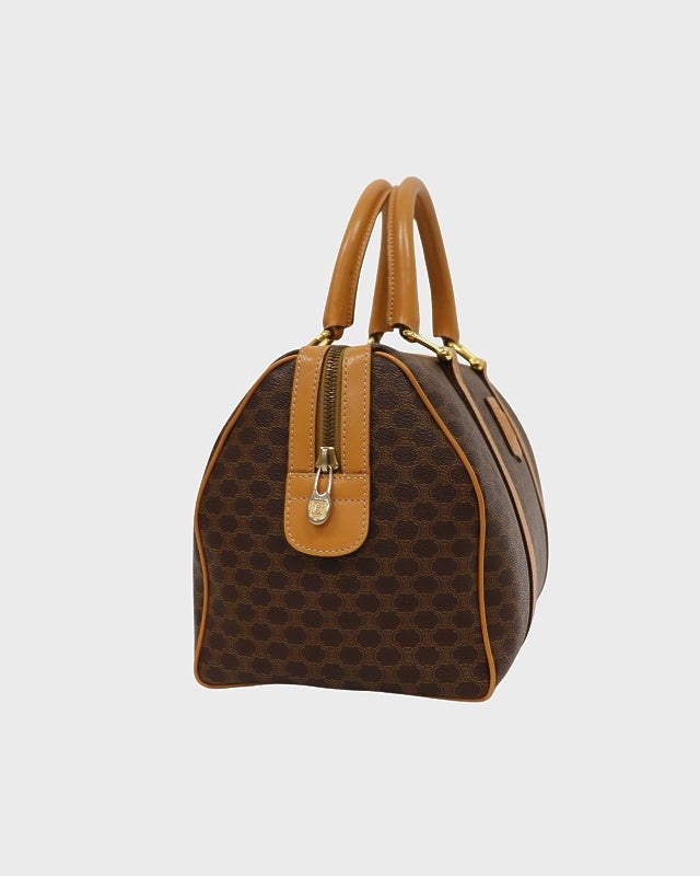 CELINE マカダム柄ブラゾン刻印ボストンバッグ | Hedy