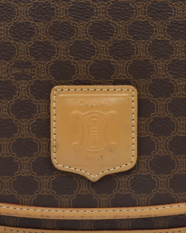 CELINE マカダム柄ブラゾン刻印ショルダーバッグ | Hedy