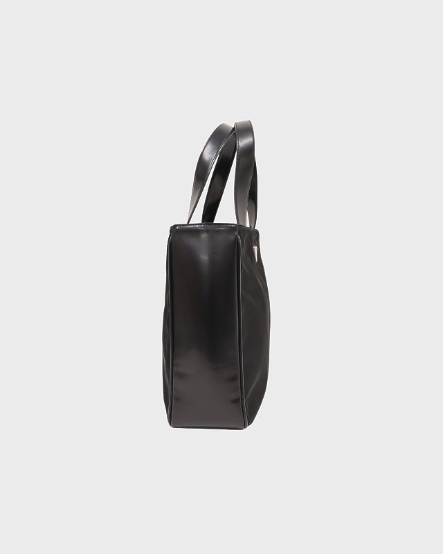 PRADA 三角ロゴ金具ナイロンレザーハンドバッグ | Hedy