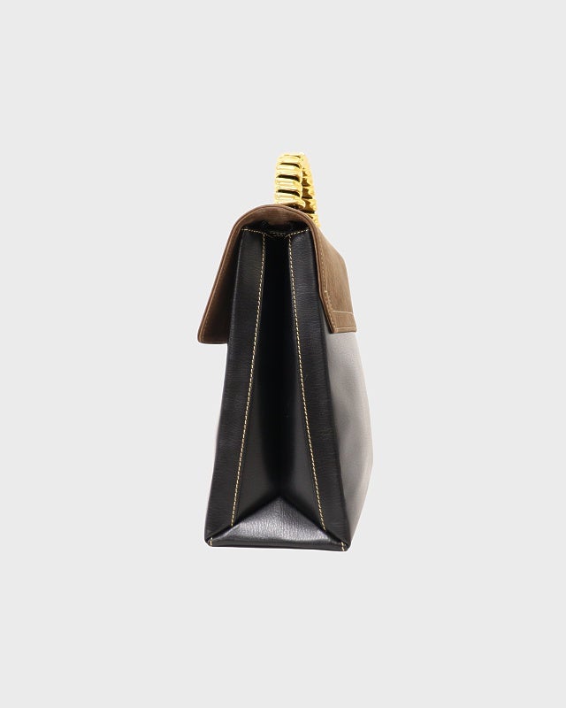 LOEWE ロエベ ベラスケス 2way ハンドバッグ ショルダーバッグ ロゴ型押し シルバー金具 レザー 本革 ブラック カーキ 黒 緑 LOEWE ロエベ ベラスケス メタルハンドル レザー 2way ハンドバッグ