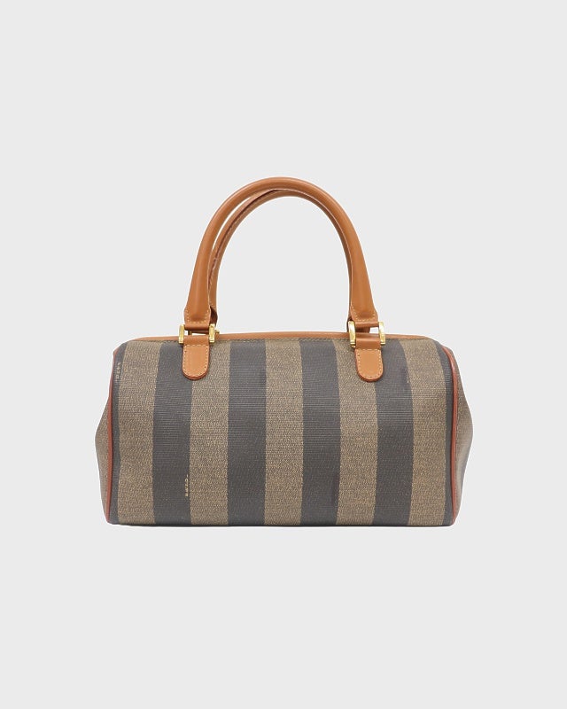 FENDI ペカン柄 2way ショルダーバッグ レザー×PVC カーキ FF FENDI ペカン柄2Wayバッグ | Hedy