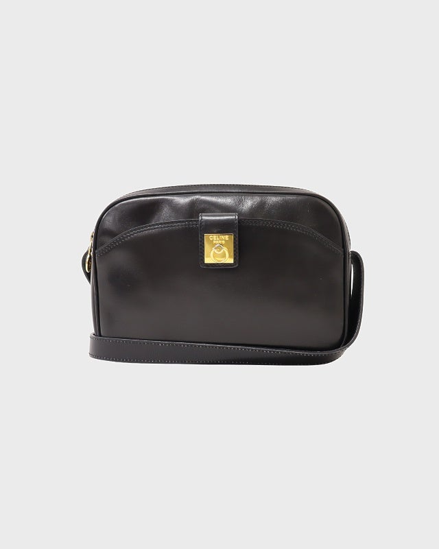 CELINE　リングガンチーニ　レザーショルダーバッグ CELINE ガンチーニ金具レザーショルダーバッグ | Hedy