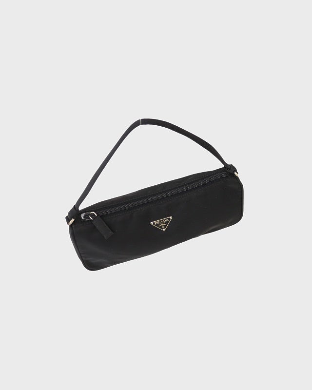 PRADA ショルダーバッグ ウエスト 2way ナイロン 三角ロゴ 黒 PRADA 三角ロゴ金具ナイロンワンショルダーバッグ | Hedy