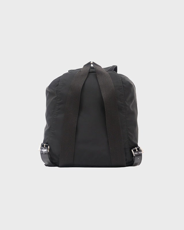 PRADA ナイロンリュックサック 関税送料込み- PRADA Re-Nylon xサフィアーノレザーバックパック