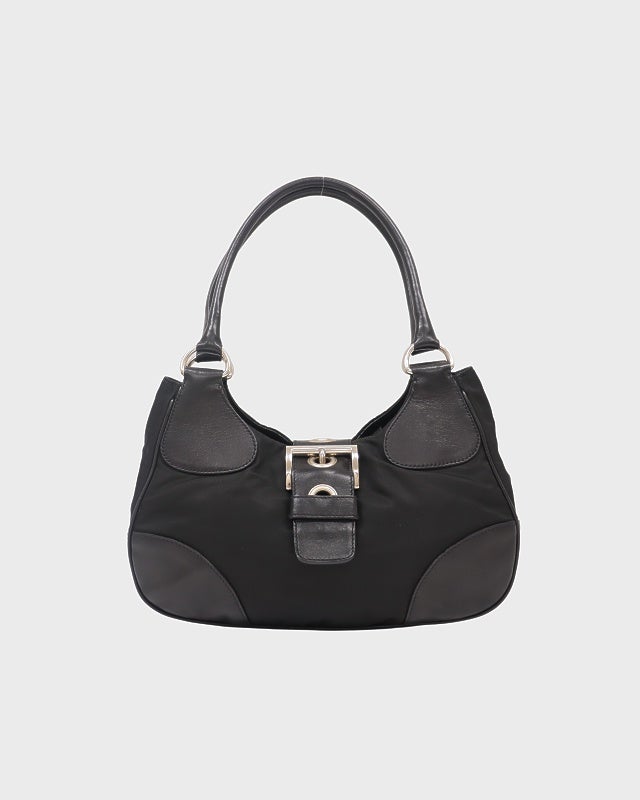 PRADA ボディバッグ 三角プレート ロゴ金具 キャンバス PRADA（プラダ） 極 美品 三角ロゴ プレート 金具 テスート ナイロン