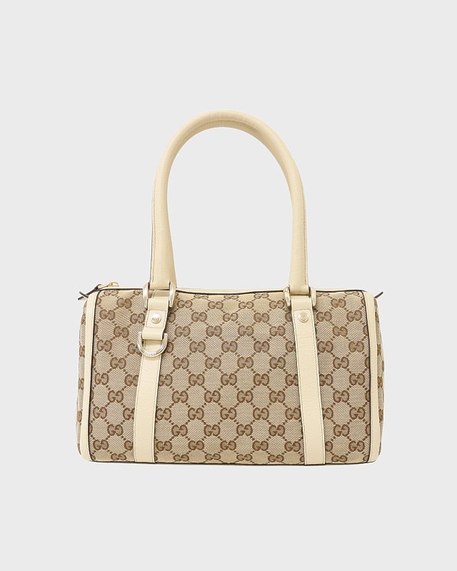 GUCCI GGパターン バッグ ベージュ GUCCI GGキャンバスミニボストンバッグ | Hedy