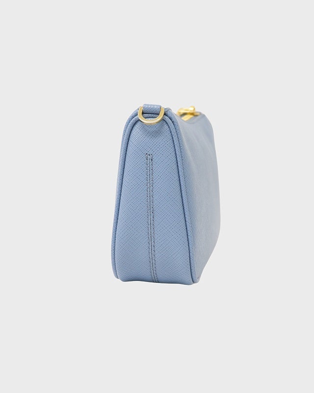 PRADA 三角ロゴ金具サフィアーノレザーチェーンショルダーバッグ | Hedy