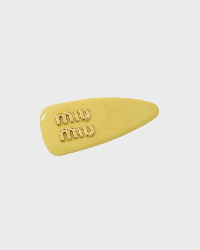 miu miu パテントレザー ヘアクリップ | Hedy
