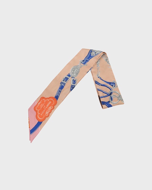 HERMES ツイリー　カーフ Hロゴ人物柄 HERMES ツイリー | Hedy