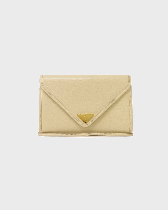 YSL ロゴ金具レザーショルダーバッグ | Hedy