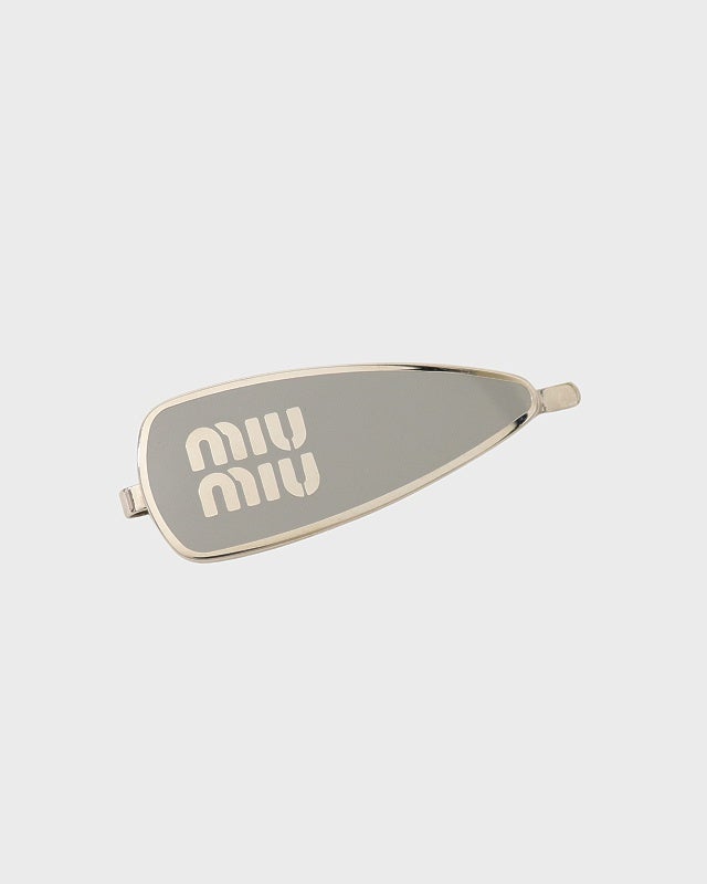 miu miu エナメルメタル ヘアクリップ | Hedy