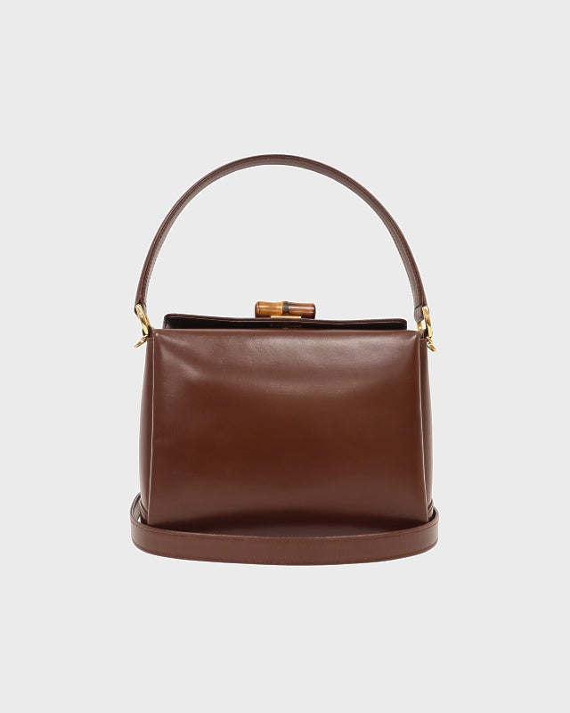 GUCCI バンブーターンロックレザー2Wayバッグ | Hedy