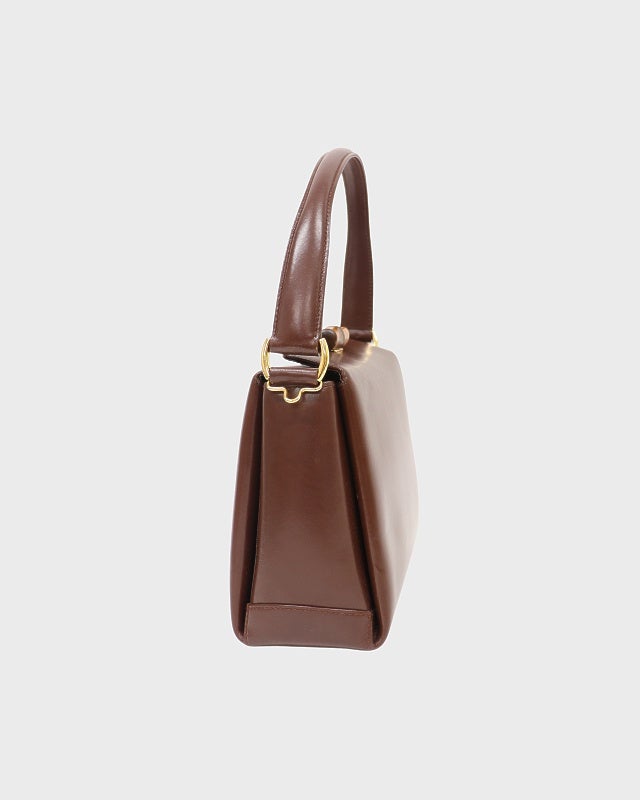 004 GUCCI バンブー　レザーハンドバッグ GUCCI バンブーターンロックレザー2Wayバッグ | Hedy