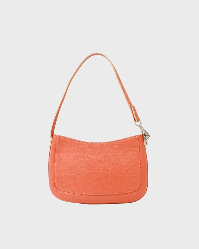 LOEWE ロゴ ミニ ワンショルダー ポーチ ヴィンテージ ショルダーバッグ レザー LOEWE ロエベ ショルダーバッグ ブラウン 型押しロゴ レザー ミニ