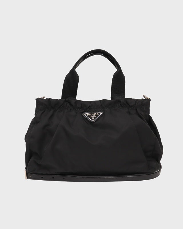 PRADA 三角ロゴ金具ナイロンギャザー2Wayバッグ | Hedy