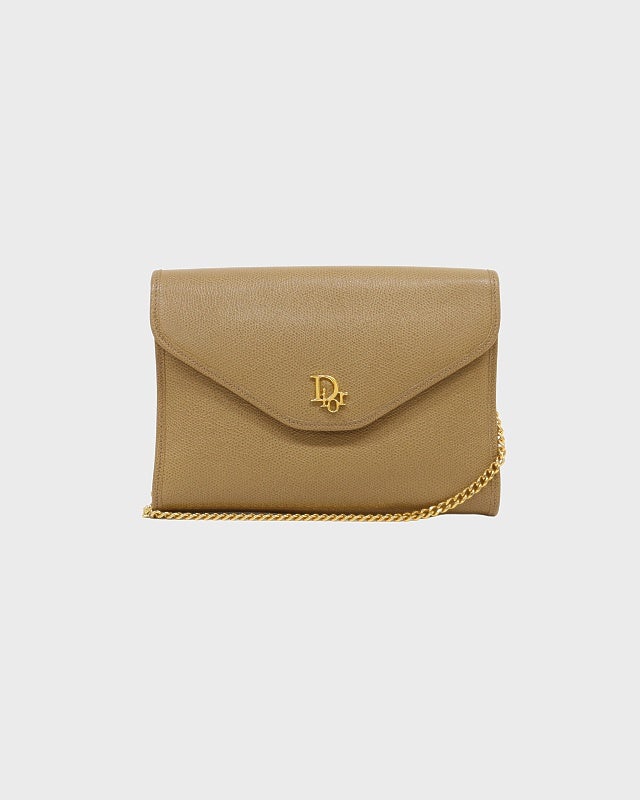 DIOR ロゴ金具レザーチェーンショルダーバッグ | Hedy