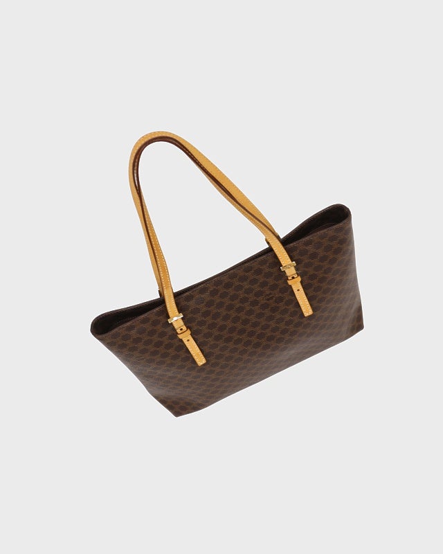 【値引き】セリーヌCELINEマカダム柄ミニトートバッグ CELINE（セリーヌ） マカダム ミニトートバック ショルダー PVC